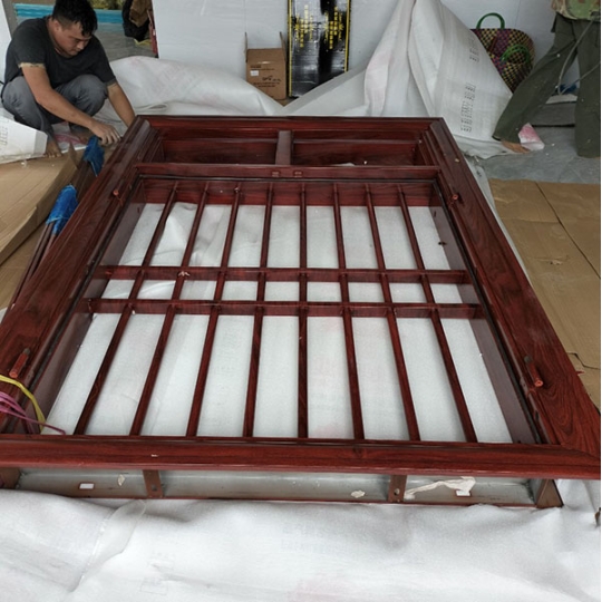 Cửa sổ 2 cánh bằng thép vân gỗ cao cấp Đắk Lắk